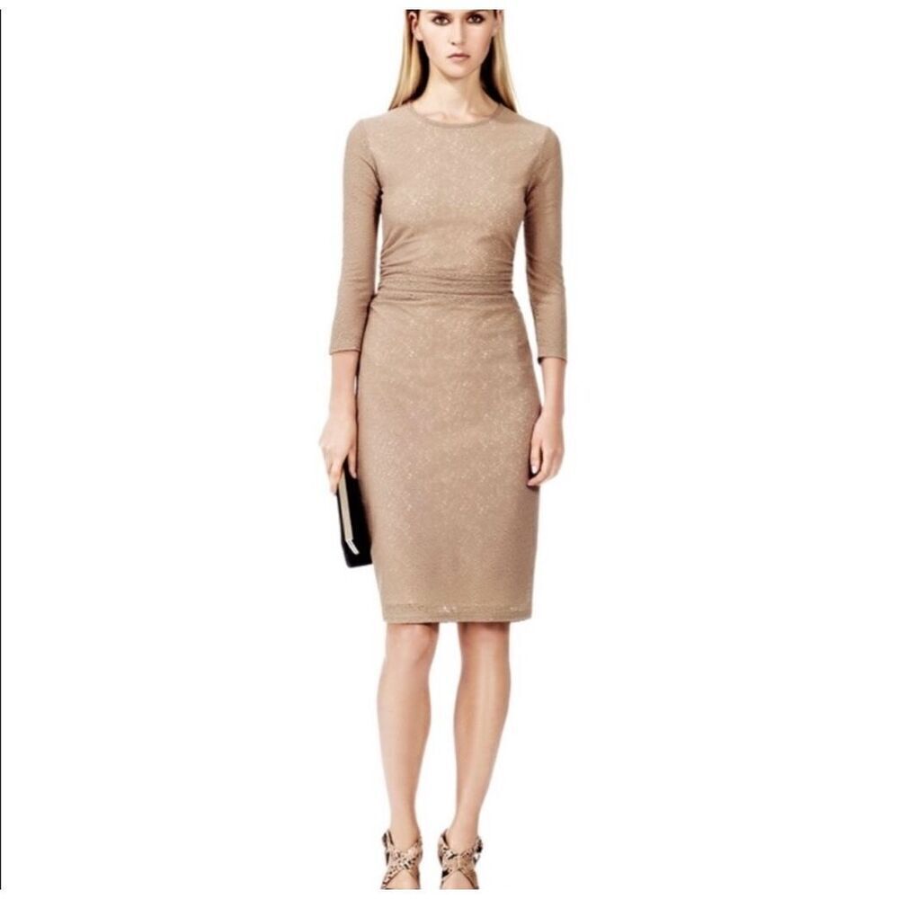 Reiss Zoe body con fitted ruched dress size 8 excellent condition